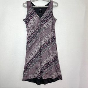 Gaiam Reversible Dress Small Pink Gray Tank V Neck Sleeveless Yoga New